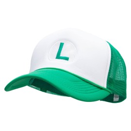 e4Hats.com Mario Luigi Wario Waluigi Big Foam Mesh Truck Cap - Kelly OSFM