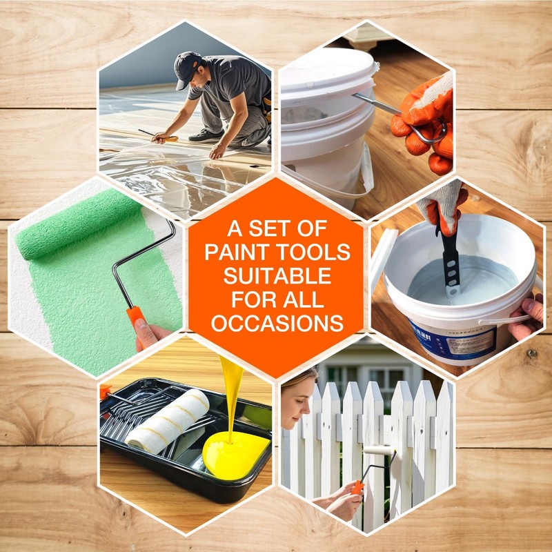 King Origin 31 Piece Paint Roller Kit, 9" & 4"
