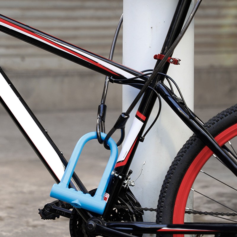 Motorbike U Lock Professional Safety Prevents Theft Steel Body Thickened