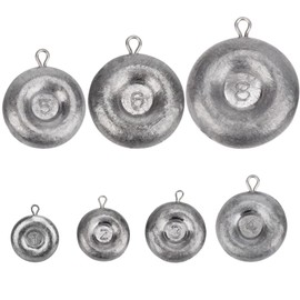 THKFISH Fishing Weights Sinkers Disc-Sinkers Surf Fishing Weights Coin-Sinkers Catfishing Tackle Saltwater -8oz-5PCS