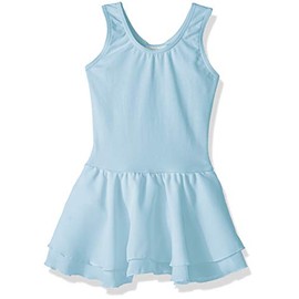 Capezio Little Double Layer Skirt Tank Dress-Girls, Light Blue, Intermediate