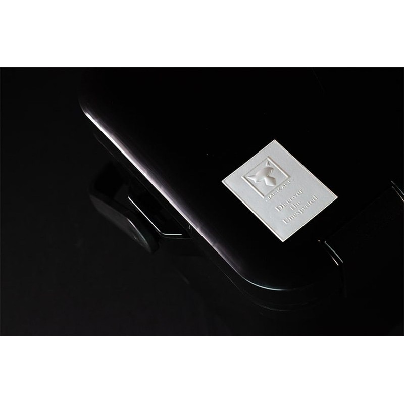 JACKALL JK Logo Peel Sticker, White, 2.2 x 2.9 inches