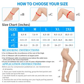 20-30 mmHg Women Compression Pantyhose,Closed Toe Medical Compression Stockings,Waist High Opaque Compression Tights for Varicose Veins,DVT,Graduated Compression Panty Hose for Teacher,2 Pairs-2XL