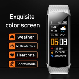 HUYVMAY Aktivitätstracker Fitness Armband Smartwatch für Damen Herren und Jugendliche,Wasserdichte Fitness Tracker mit Pulsmesser Schrittzähler,Aktivitätstracker mit Anruf& Nachrichtenbenachrichtigung