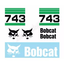 Aftermarket Bobcat 743 Skid Steer Set Vinyl Decal Sticker Aftermarket