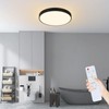 cupgow LED Ceiling Light Dimmable Black - Ceiling Light Flat
