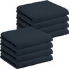 REDBEST Duschtuch Oceanside 8er-Pack Walk-Frottier schwarz Größe 70x140 cm