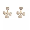 Unbranded FLOWER Rhinestone Dangle Earrings