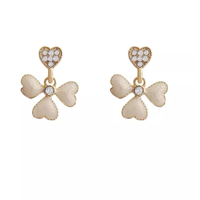 Unbranded FLOWER Rhinestone Dangle Earrings