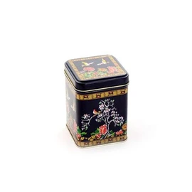 Cha Cult Magnolia Tin 100 g Square with Slip-On Lid Matte 9.8 x 6.5 x 6.5 cm