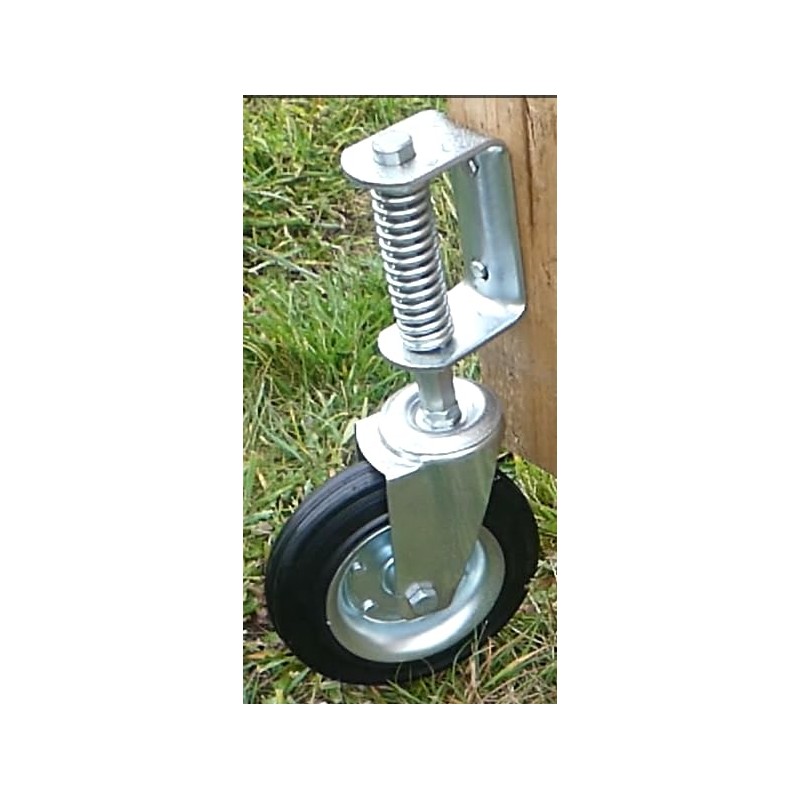 Tech Team #00884 8-Inch Spring-Loaded Gate Caster – Heavy Duty