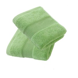 700GSM 2Piece Hand Towels -100% Cotton( 14 x 30 Inches) for Bathroom,Kitchen,Beauty,Spa,Gym,Household face Towel,Highly Absorbent Towels (Green)