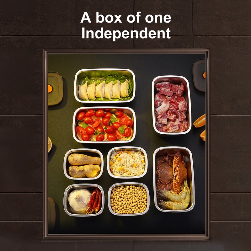 Food Storage Box Food Grade Stainless Steel Fruit Container Bento