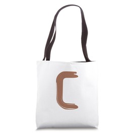 Creative Bold Leather Letter C - Design - Alphabet - Marker Tote Bag