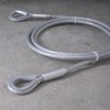 Drahtseile24 Steel Cable Coated with Thimbles, Wire Rope Coated with