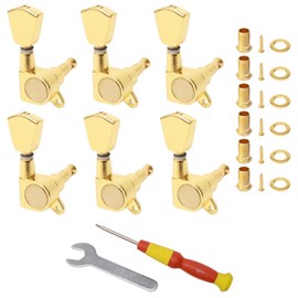 Swhmc 6R Gold Tuning Pegs Guitar String Tuning Keys Machine Head Tuners for Acoustic or Electric Guitar