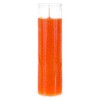 Mega Candles 1 pc Unscented Orange 7 Day Glass Container