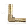 X AUTOHAUX 8mm Brass Barb Elbow 90 Degree Male Fitting