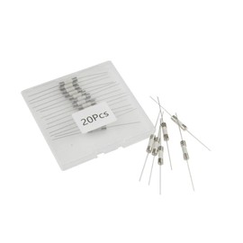 16A, T16A, 16A250V, T16A250V, 16A Fuse, T16A Fuse, 16A250V Fuse, T16A250V Fuse, 16A 250V, T16A 250V, 5x20mm/0.2"x0.79" Ceramic Axial Lead Slow-Blow Fuse (20PCS)