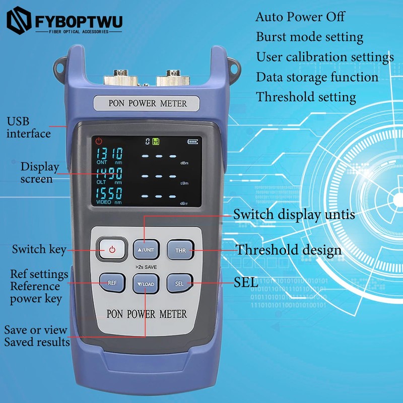 FYBOPTWU - Optical Fiber Cable APC PON Power Meter Tester