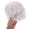 VICASKY Grandmother Wig for Women Short Grey Synthetic Hair Elderly