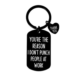 Funny Gifts for Coworkers Work Bestie Gifts for Women Men Colleague Christmas Birthday Gifts for Women Men Friendship Keychain Gift for Him Her Coworker Keychain Engraved Gift
