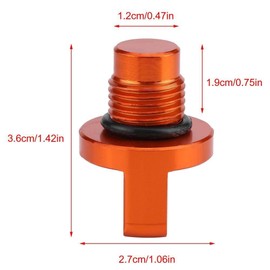 KSTE Outbit Oil Filler Cap, Motorcycle Oil Filler Screw, Motorcycle Accessories CNC Oil Filler Screw for 125/200/390 Duke RC 125/200/390 All Years