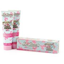Dr. Bauer's Lovely Friends Toothpaste with Glitter Motifs, Many Great Flavours, Toothpaste for Children and Adults, Sustainable Packaging, 90 ml per Tube Princess, Pack of 2 (2 x 90 ml)