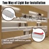 12" V-Shape Diffused LED Strip Light Bars Kit,Aluminum Channel Lights