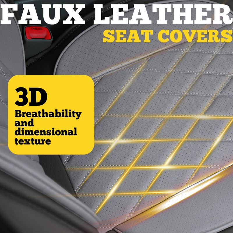 LINGVIDO Car Seat Covers for Front Seats (2 Seats) -