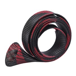 1Pcs Fishing Braided Mesh Rod Sleeve Elastic Fish Rod Sock Pole Protector Fish Tackle Protective Bag Spinning Fishing Sleeve Tool