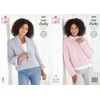 King Cole Ladies Super Chunky Knitting Pattern Womens Jacket &