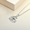 YL Celtic Necklace 925 Sterling Silver 12 Birthstones Cubic Zirconia