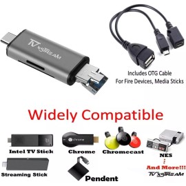 Universal 3in1 Type C USB Card Reader OTG Adapter fr SD DHS-II Micro SD SDXC SDHC Card
