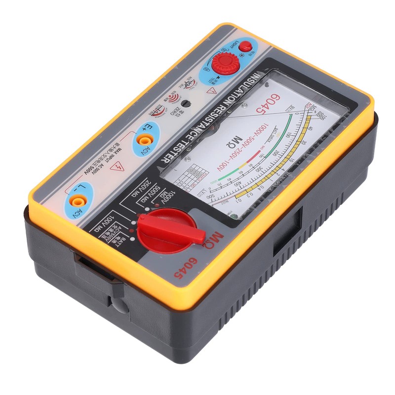 TY6045 Megohmmeter Insulation Resistor, Tester Insulation Tester Portable Megohmmeter 1000V