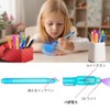JIMIGUGU 透明インクのスパイペン 8本セット 8色 ライト付き 不可視インク 秘密メッセージ 文房具 子供用 プレゼント