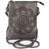 styleBREAKER 02012367 Women's Mini Bag Shoulder Bag with Flowers Laser