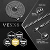 VEXXS Men's Gold Chain Flat Cut,18K Real Gold Plated Cuban