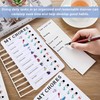 2 Pcs Behavior Chart,Daily Removable Reusable Chore Chart,Portable Chore Chart
