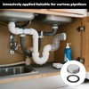 Plastic Pipe End Caps,4PCS 54mm Kitchen Sink Waste Pipe Blanking