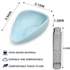 Caylielam Coffee Bean Dosing and Sprayer Kit, Vessel Espresso Single Dose Measuring Tray with 10ml Spray Bottle, Ceramic Coffee Bean Container, Coffee Bar Accessories Set Coffee Lover Gift