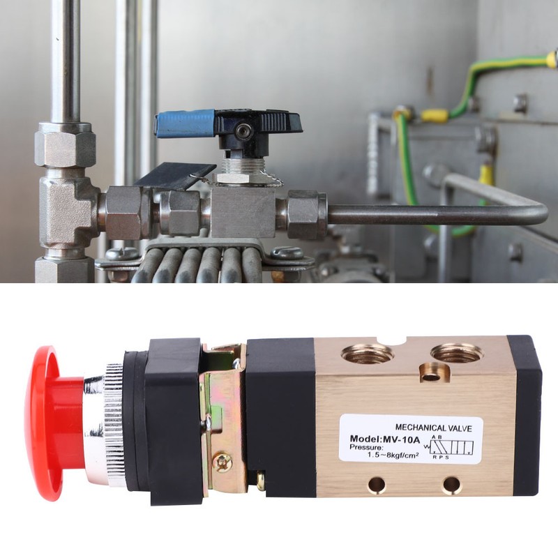 MV-10A Pneumatic Mechanical Valve 2 Position 5 Way Spring Return