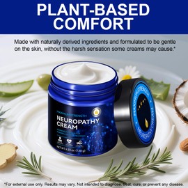 LTQXGT Nerve Relief Cream & Natural Ingredients – Soothing Foot & Hand Cream for Nerve Discomfort, Tingling & Burning Sensations – Fast-Absorbing Moisturizing for Men & Women – 4oz (120g)