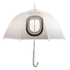 Classic Home Store Fallen Fruits Kids Umbrella with Transparent Spy Hole Childrens Novelty Brolly (Airplane)