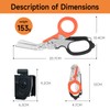 TOWOT 6 in1 Trauma Shears,Heavy-Duty Emergency Shears with Strap Cutter