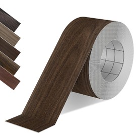 Walnut Wood Tape, 2.4 inch X 15ft Self Adhesive Wood Grain Repair Patch for Tables, Chairs, Baseboards, Doors, Windows, Floors, Handicraft DIY