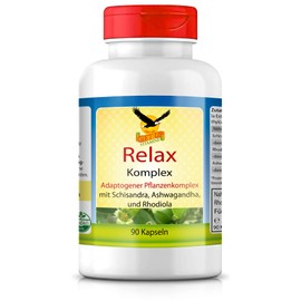 Get UP® Relax Adaptogenkomplex mit Ashwagandha, Rhodiola, Schisandra | 90 Kapseln | vegan & hoch dosiert