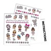 SES Creative 14192 L.O.L. Surprise L.O.L Metallic, Bunte Tattoos