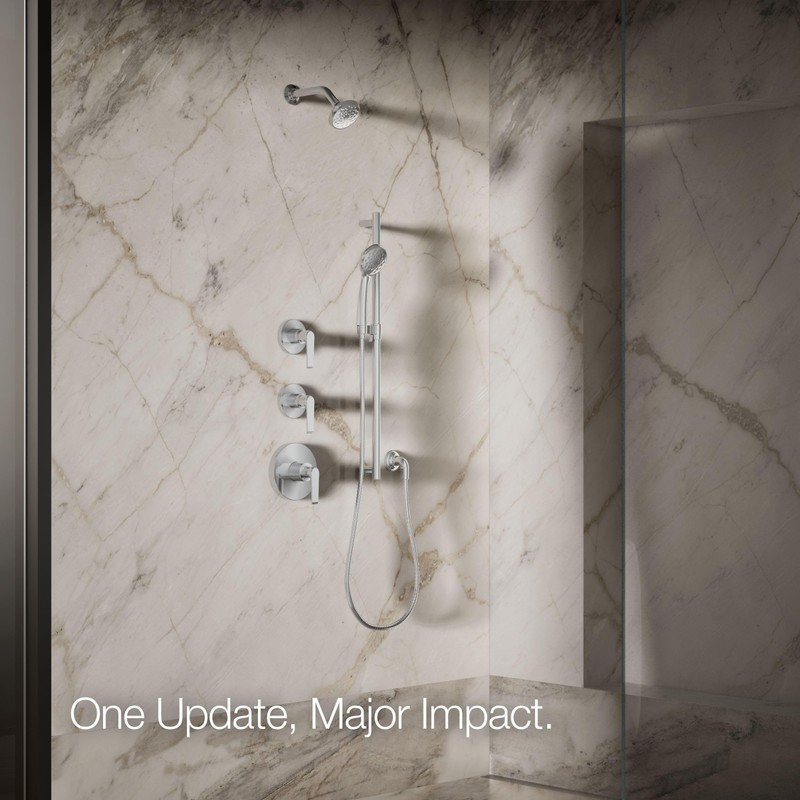 Kohler 72423-CP Awaken® B90 Single-function showerhead, 1.75 gpm, Polished Chrome