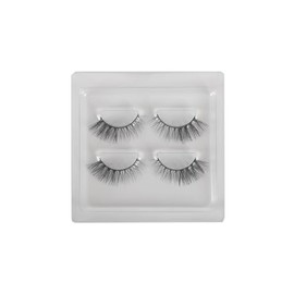 Profusion Cosmetics Colourspell Eyelash 2 Pair Faux Mink Lashes, Wispy Eyelashes to Achieve Eye Catching Look, Vegan and Cruelty Free